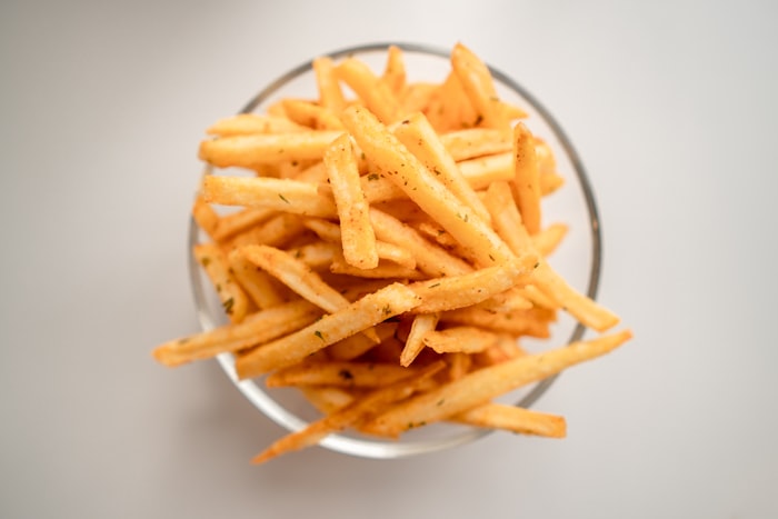 Loaded fries with cheese sauce